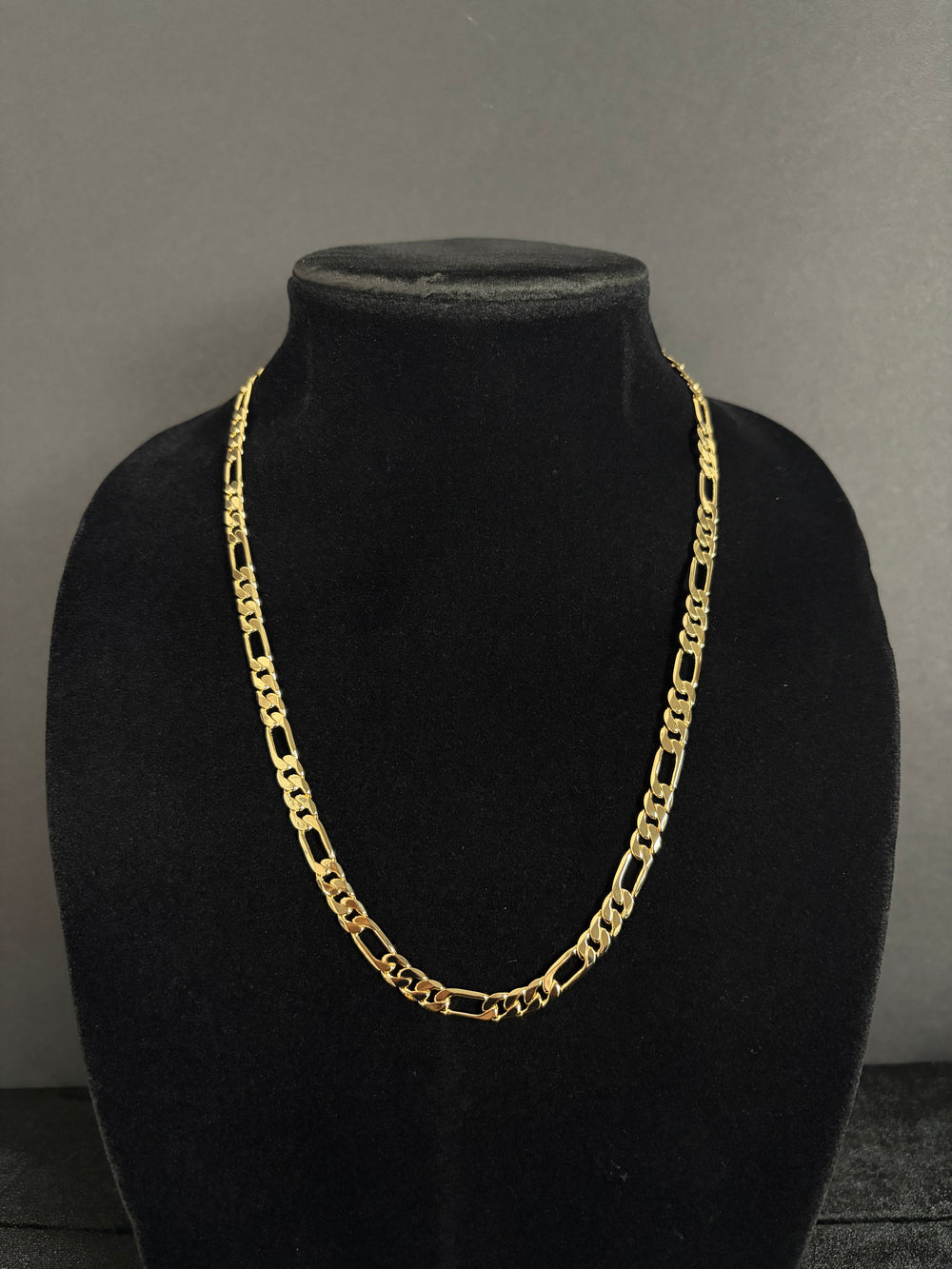 Figaro Chain — 6.2 mm · 14K Laminated Gold; 22 inches; product photograph 1