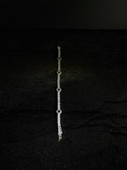 Black Clover Tennis Bracelet — Silver — product photo 3