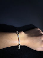 Black Clover Tennis Bracelet — Gold — product photo 2