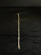 Black Clover Tennis Bracelet — Gold — product photo 3