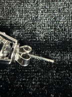 Round Moissanite Studs | 8 mm · Sterling Silver — view 4