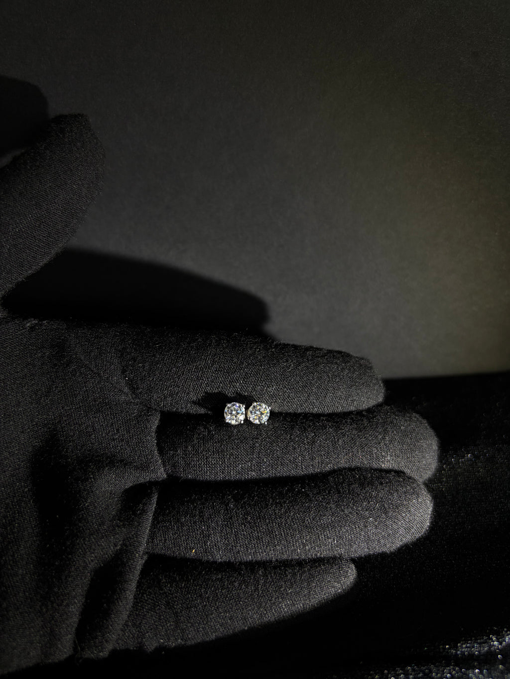 Round Moissanite Studs | 5 mm · Sterling Silver — view 2