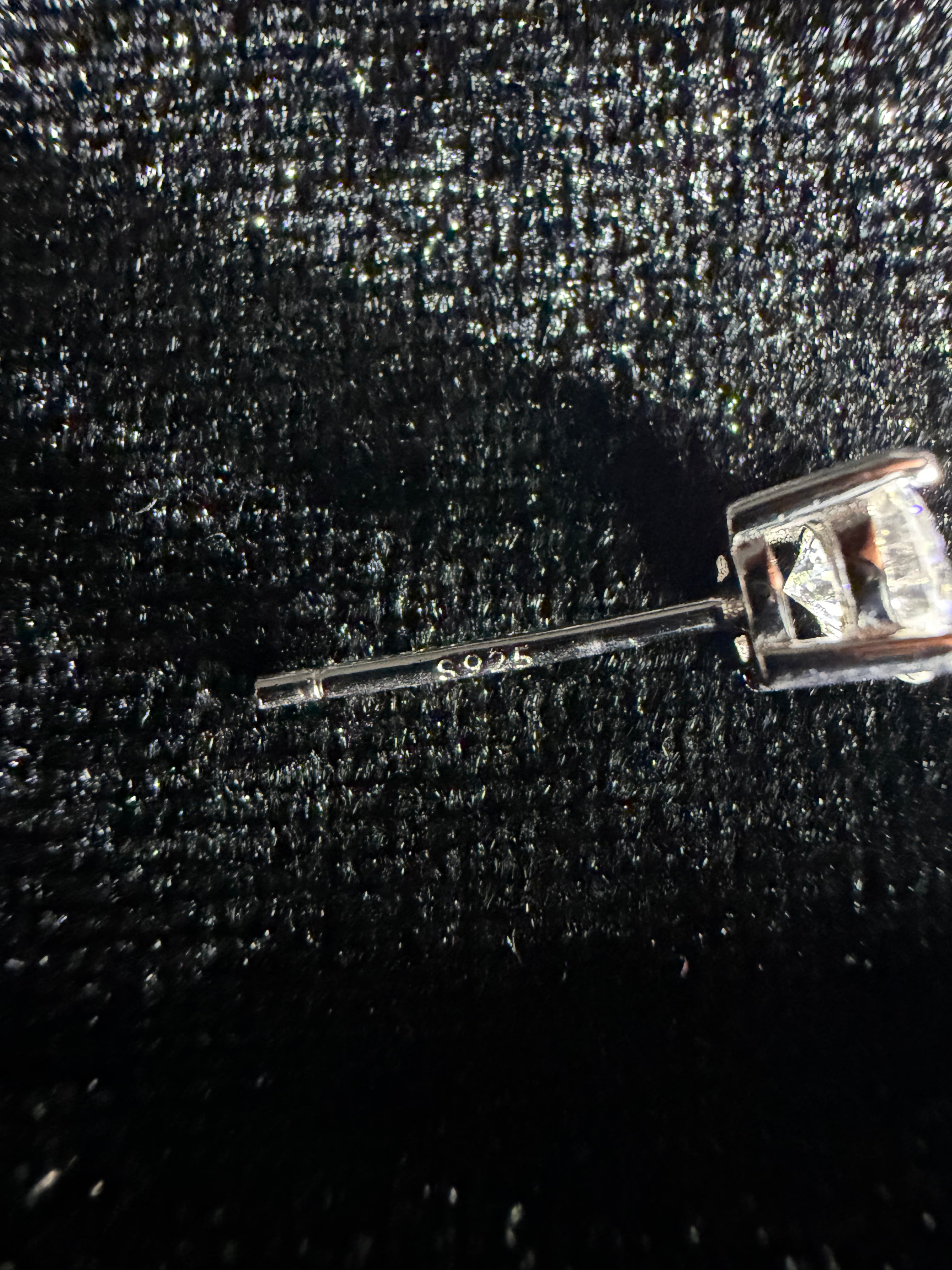 Round Moissanite Studs | 5 mm · Sterling Silver — view 4