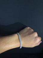 Moissanite Cuban Bracelet | 6 mm · Sterling Silver — photo 2