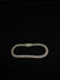 Moissanite Cuban Bracelet | 6 mm · Sterling Silver — photo 1