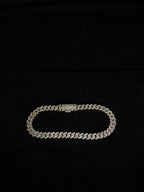 Moissanite Cuban Bracelet | 6 mm · Sterling Silver — photo 1
