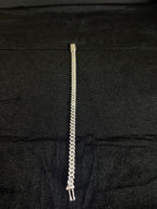 Moissanite Cuban Bracelet | 6 mm · Sterling Silver — photo 3
