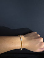 Moissanite Tennis Bracelet | 3 mm · Gold — photo 2