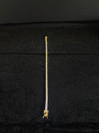 Moissanite Tennis Bracelet | 3 mm · Gold — photo 3