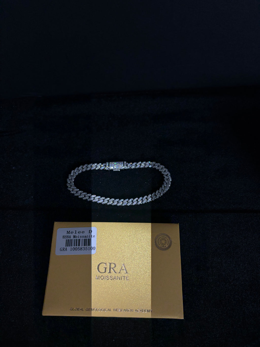 Moissanite Cuban Bracelet | 6 mm · Sterling Silver — photo 7