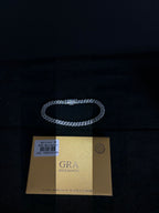 Moissanite Cuban Bracelet | 6 mm · Sterling Silver — photo 7