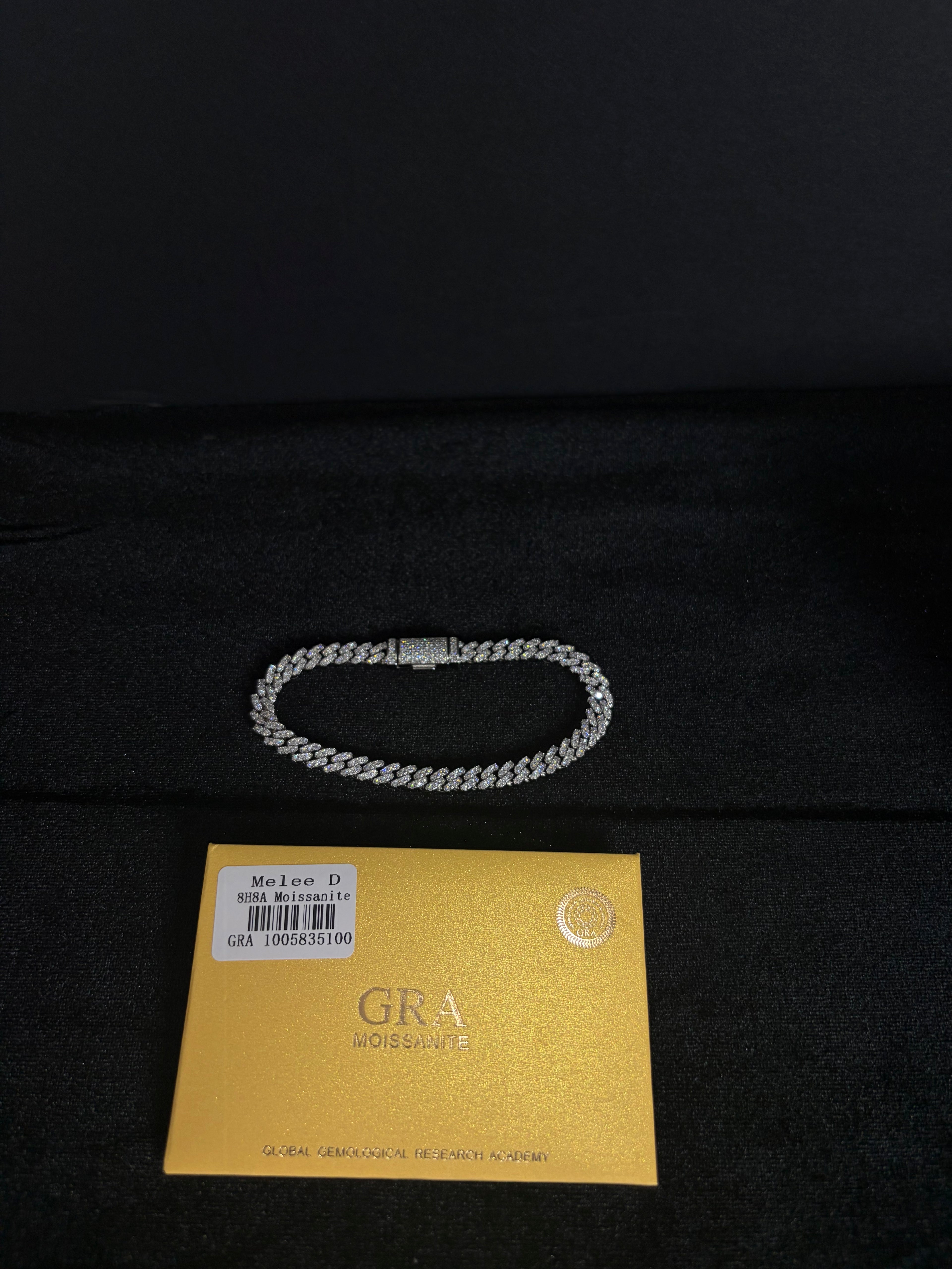 Moissanite Cuban Bracelet | 6 mm · Sterling Silver — photo 6