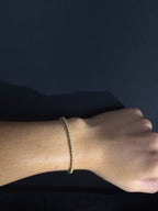 Moissanite Tennis Bracelet | 2 mm · Gold — photo 2