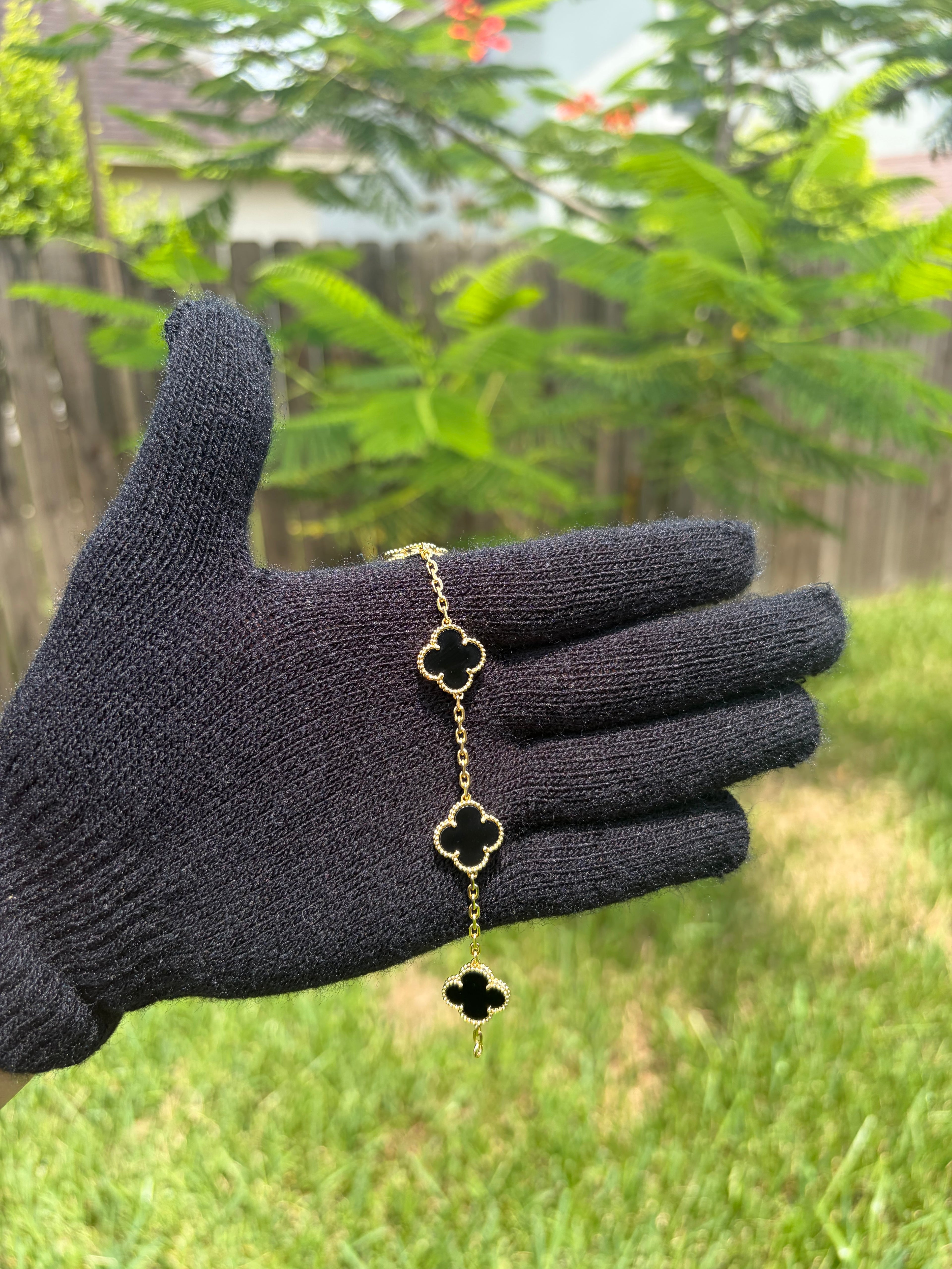 Black Clover Bracelet | 18K Gold PVD | HZ Archive