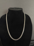 Cuban Chain — 6 mm · Lobster Clasp in 316L stainless steel — front view on black display