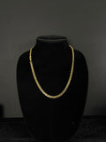 6 mm Chino Link chain, 22 inches, shown from the front on a black velvet display