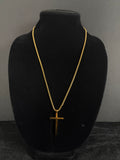 Cross Pendant Necklace | 18K Gold PVD — product view