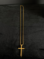 Cross Pendant Necklace | 18K Gold PVD — product view