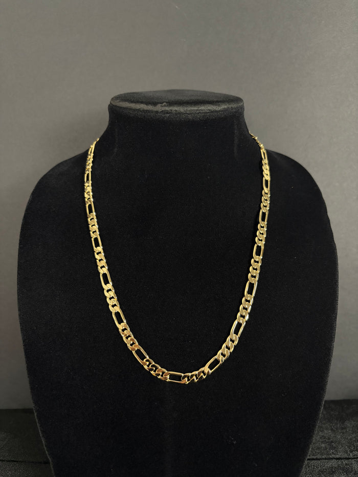 Figaro Chain — 6.2 mm · 14K Laminated Gold; 22 inches; product photograph 1