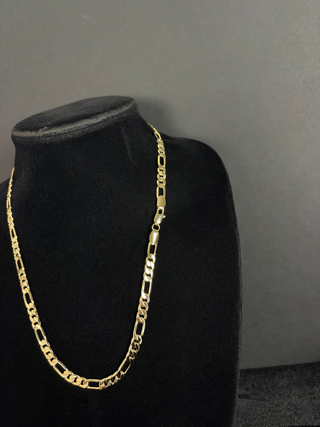 Figaro Chain — 6.2 mm · 14K Laminated Gold; 22 inches; product photograph 2