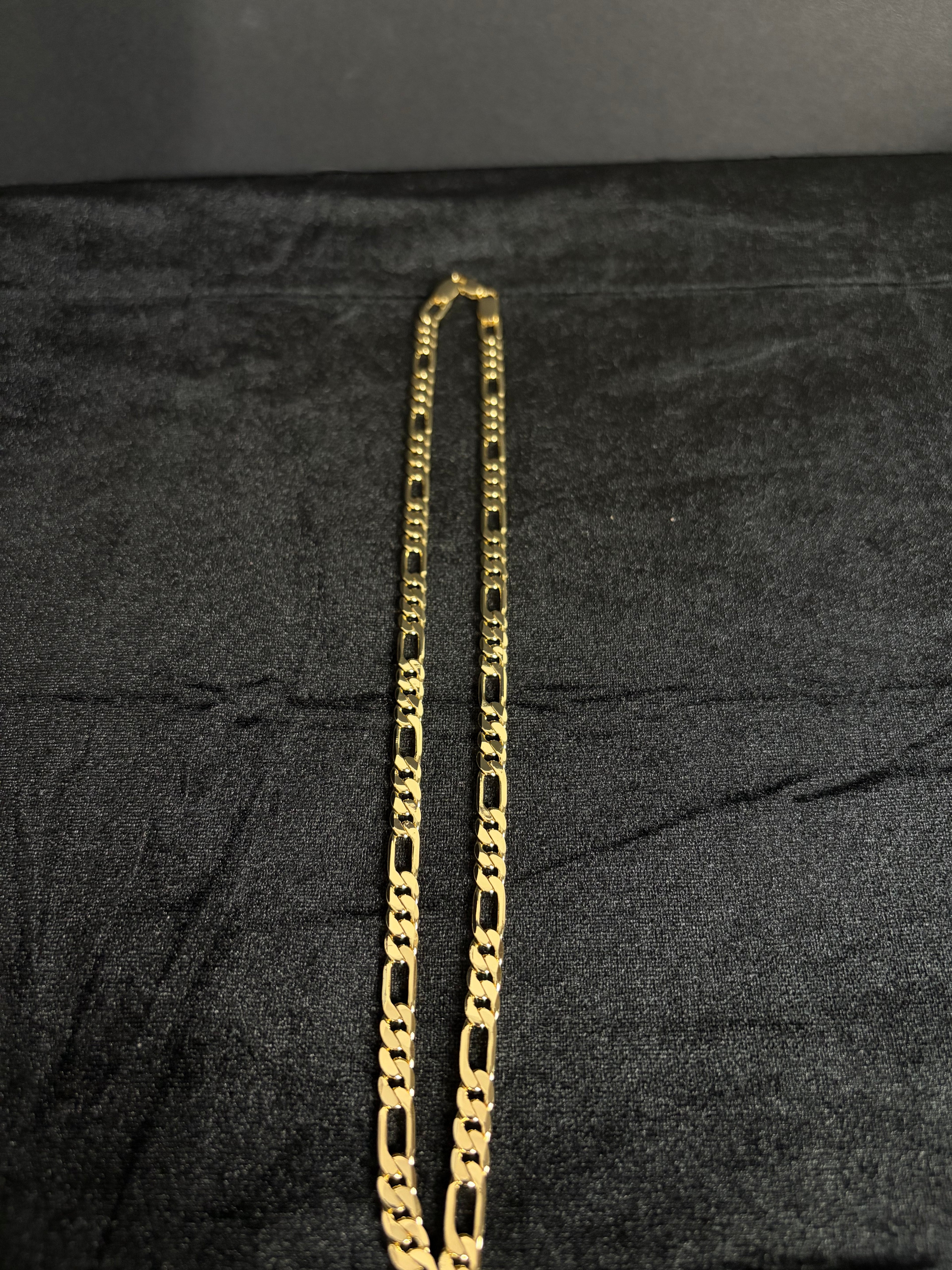 Figaro Chain — 6.2 mm · 14K Laminated Gold; 22 inches; product photograph 4
