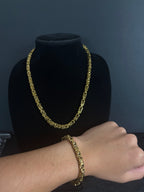 Greek Link Set: matching 22-inch chain and 8-inch bracelet