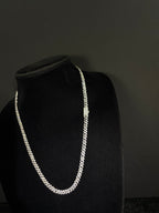 Iced Cuban Chain — 6 mm, 22 inches — design and fit detail