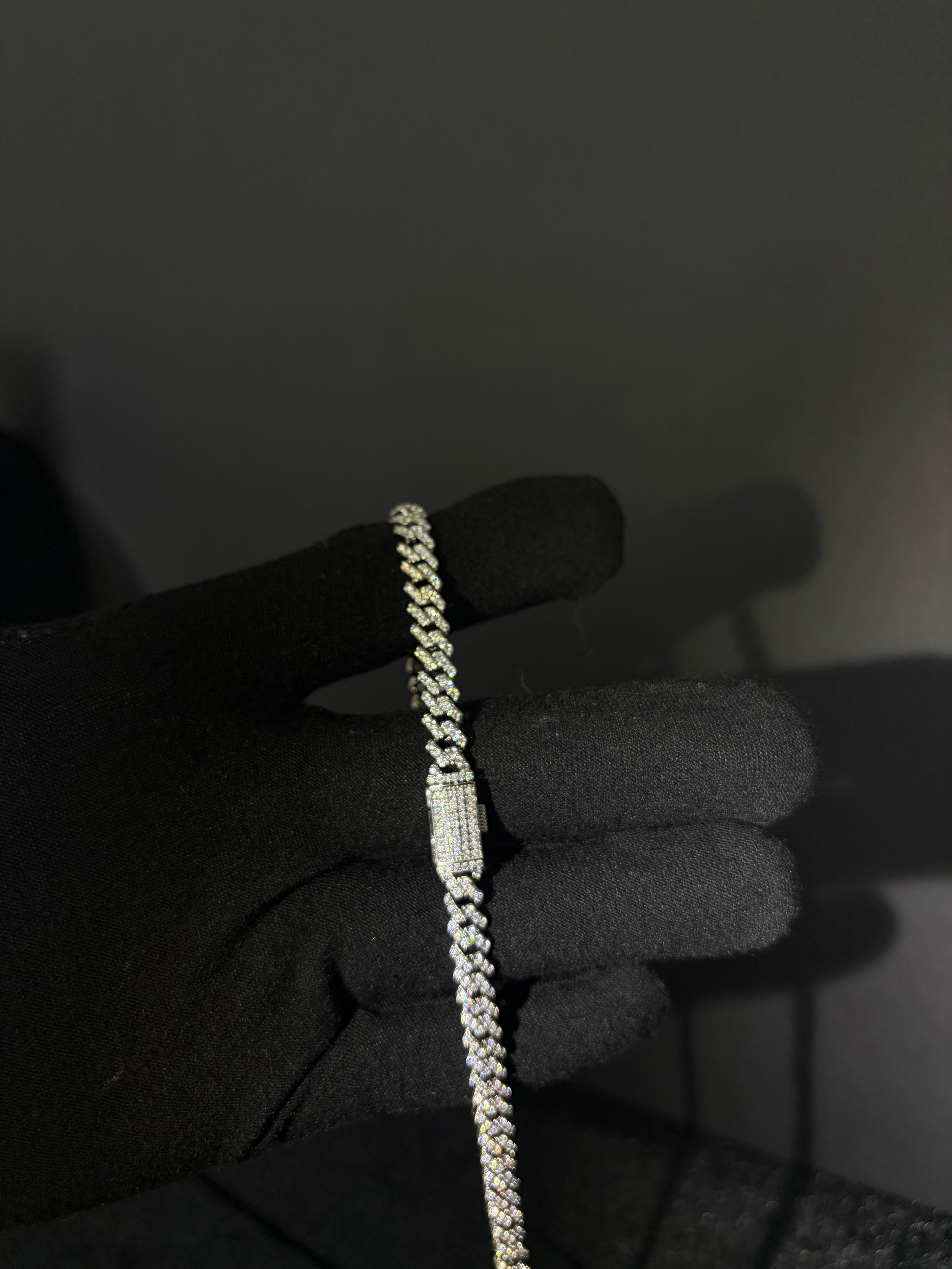 Iced Cuban Chain — 6 mm, 22 inches — design and fit detail