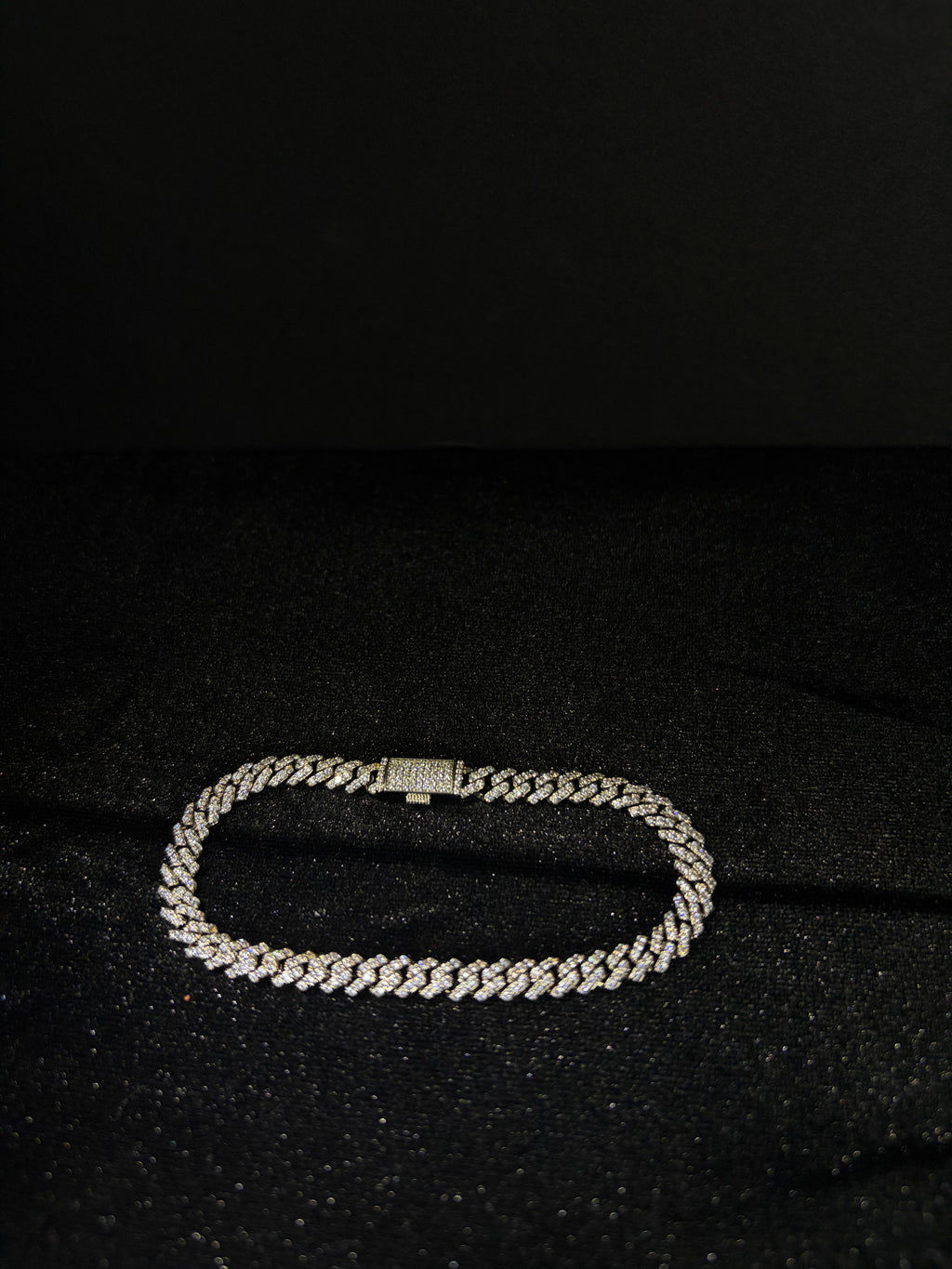 Iced Cuban Bracelet — 6 mm, 8 inches — main product view