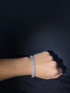 Iced Cuban Bracelet — 8 mm, 8 inches — design and fit detail