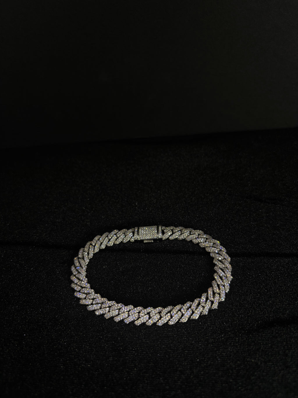 Iced Cuban Bracelet — 8 mm, 8 inches — main product view