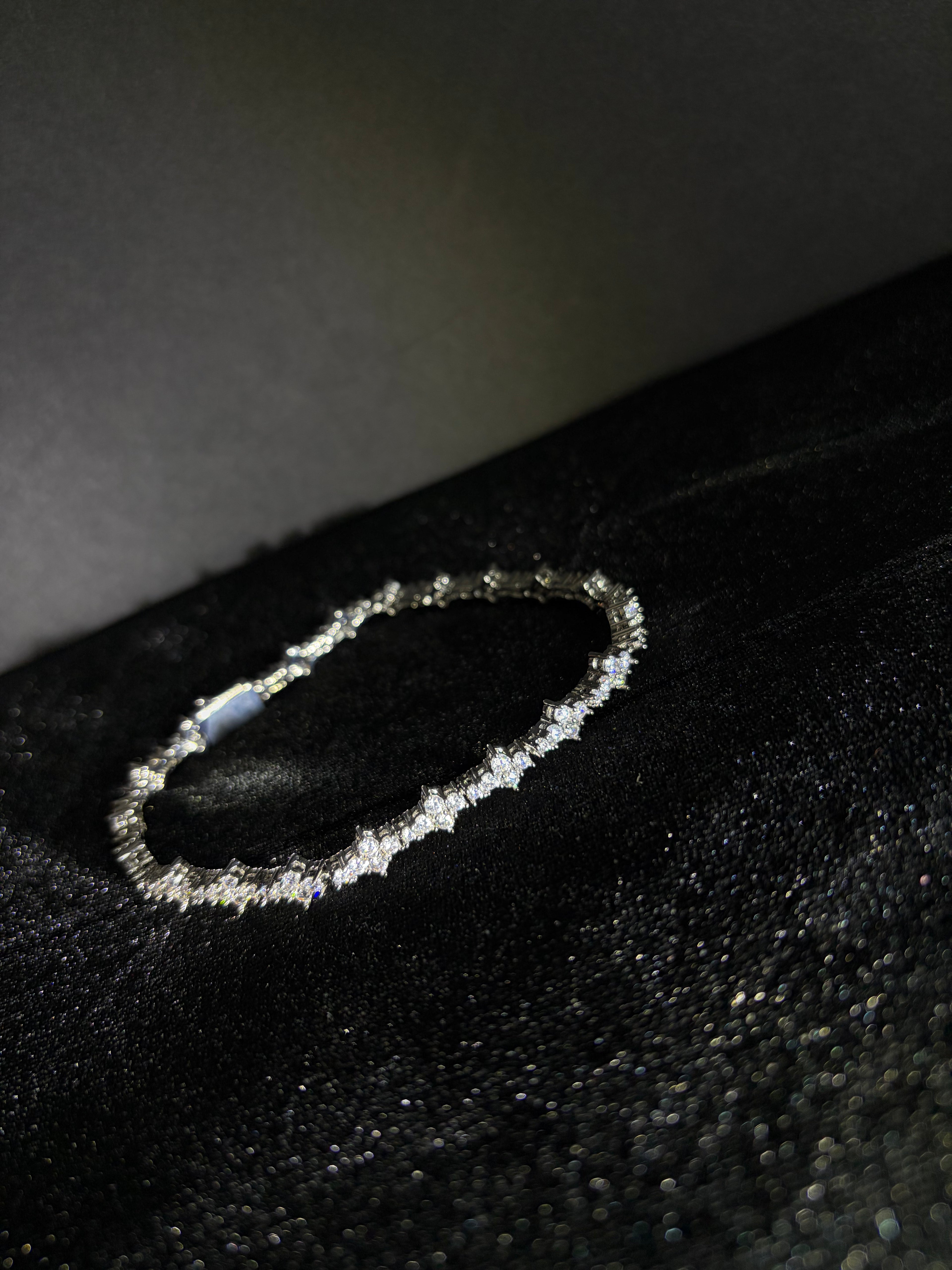 Quatre Cluster Bracelet — Four-Stone Motif, 8 inches — main product view