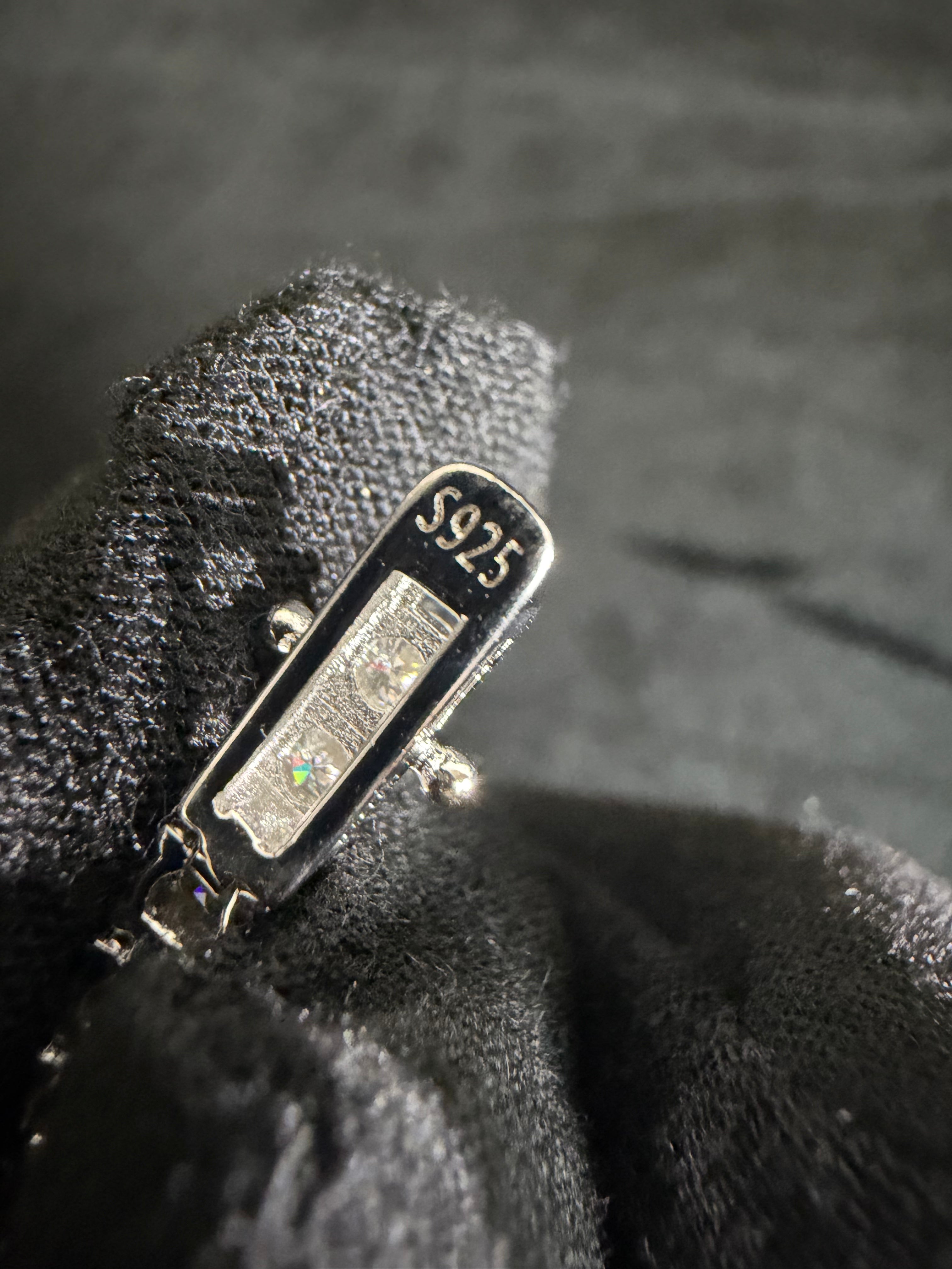 3 mm moissanite tennis bracelet in 925 sterling silver — S925 hallmark