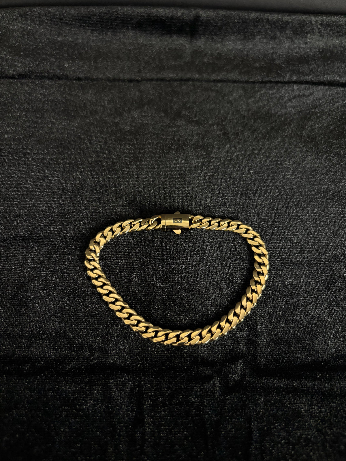 6 mm Monaco bracelet in 14K gold PVD-plated stainless steel