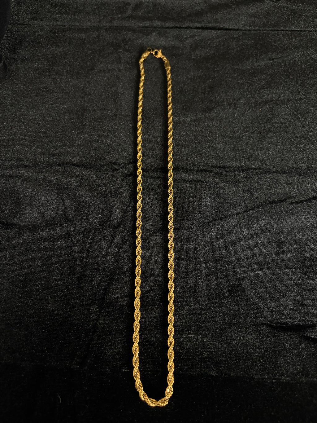 4 mm rope chain in 14K gold PVD-plated stainless steel — detail view 4