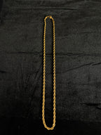 4 mm rope chain in 14K gold PVD-plated stainless steel — detail view 4