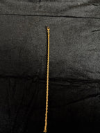 4 mm rope bracelet in 14K gold PVD-plated stainless steel — detail view 3
