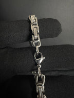 Greek Link chain, 6 mm in 316L stainless steel — link, clasp or full-length detail