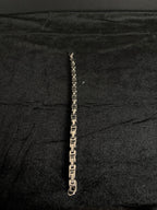 Greek Link bracelet, 6 mm in 316L stainless steel — link, clasp or full-length detail