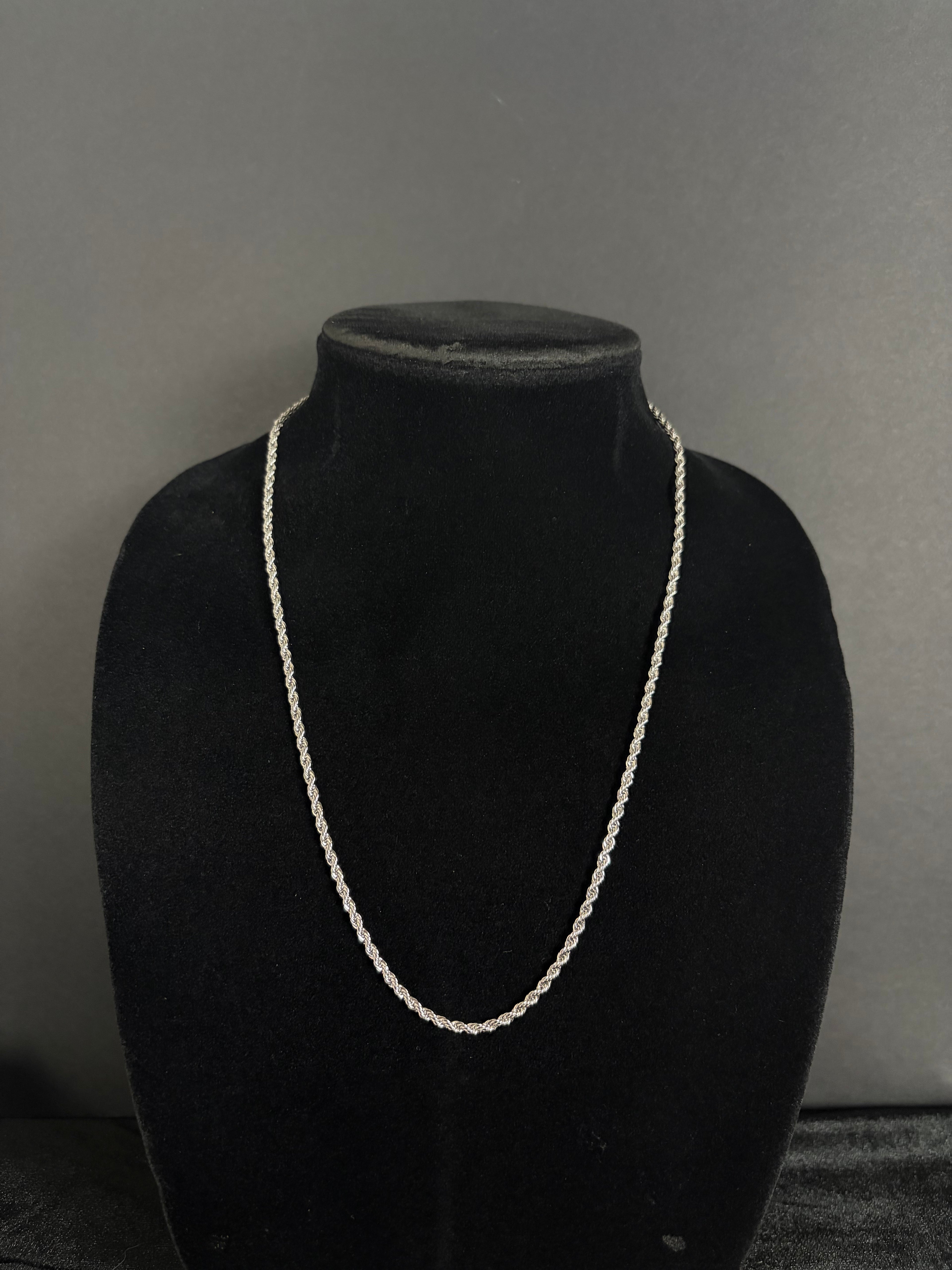 Rope chain, 3 mm in 316L stainless steel — main product view