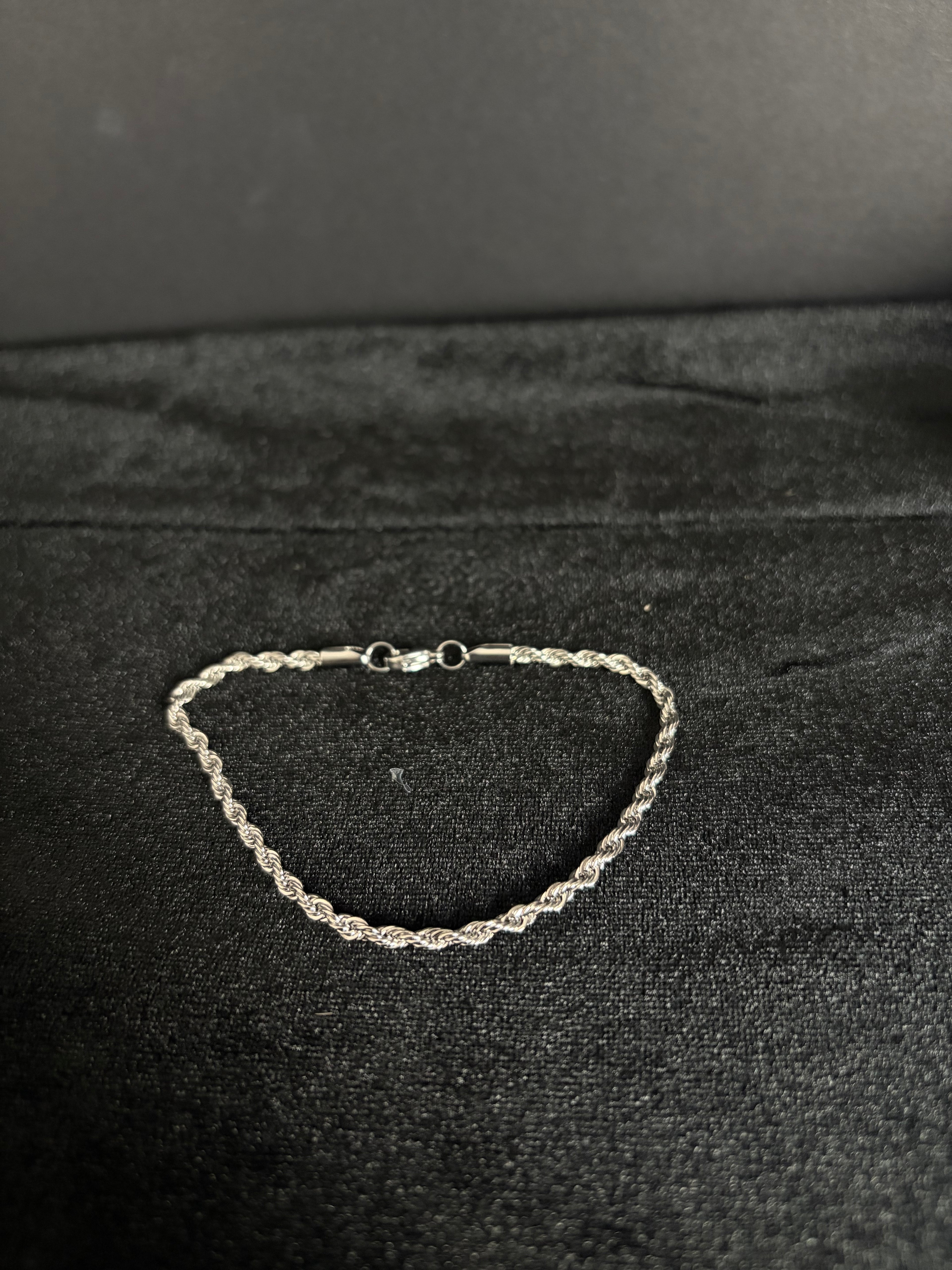 Rope bracelet, 3 mm in 316L stainless steel — main product view