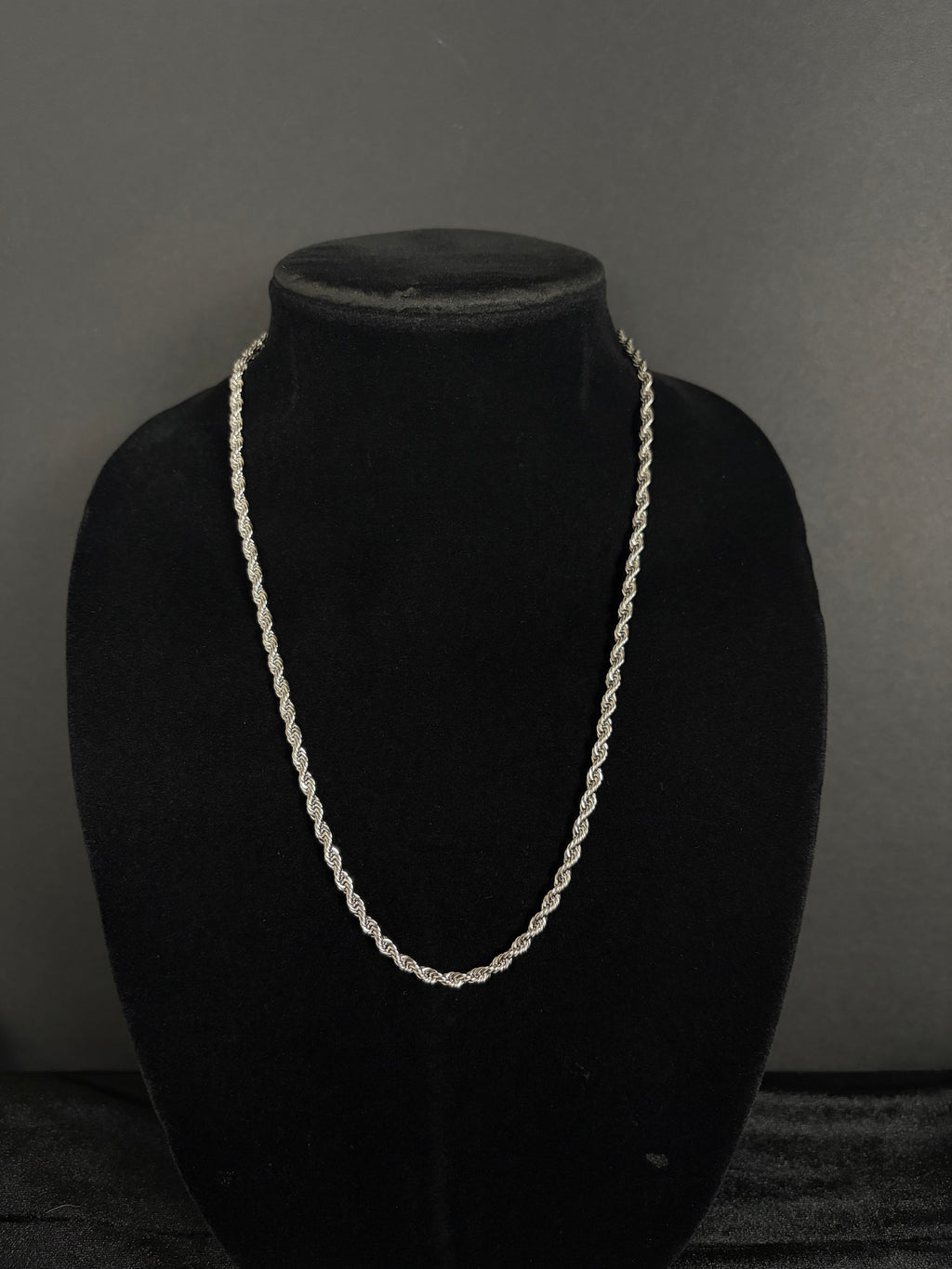 Rope chain, 4 mm in 316L stainless steel — main product view
