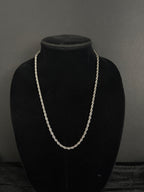 Rope chain, 4 mm in 316L stainless steel — main product view