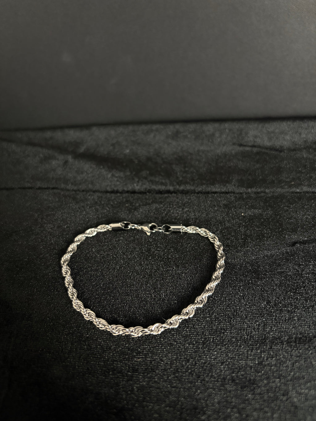 Rope bracelet, 4 mm in 316L stainless steel — main product view