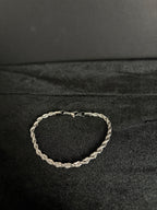 Rope bracelet, 4 mm in 316L stainless steel — main product view
