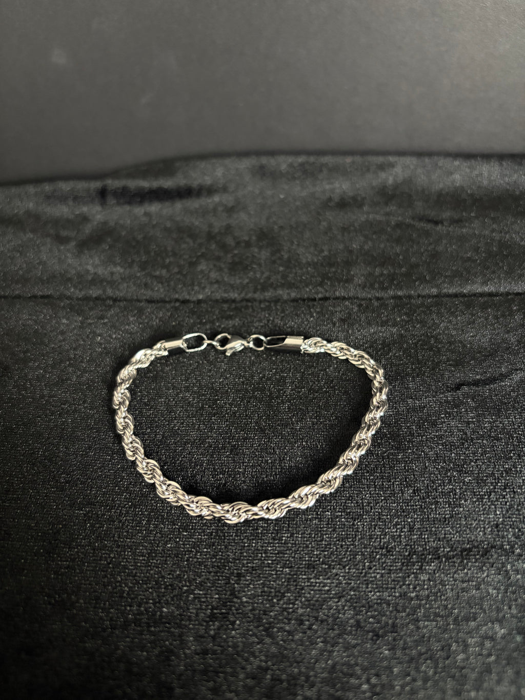 Rope bracelet, 5 mm in 316L stainless steel — main product view