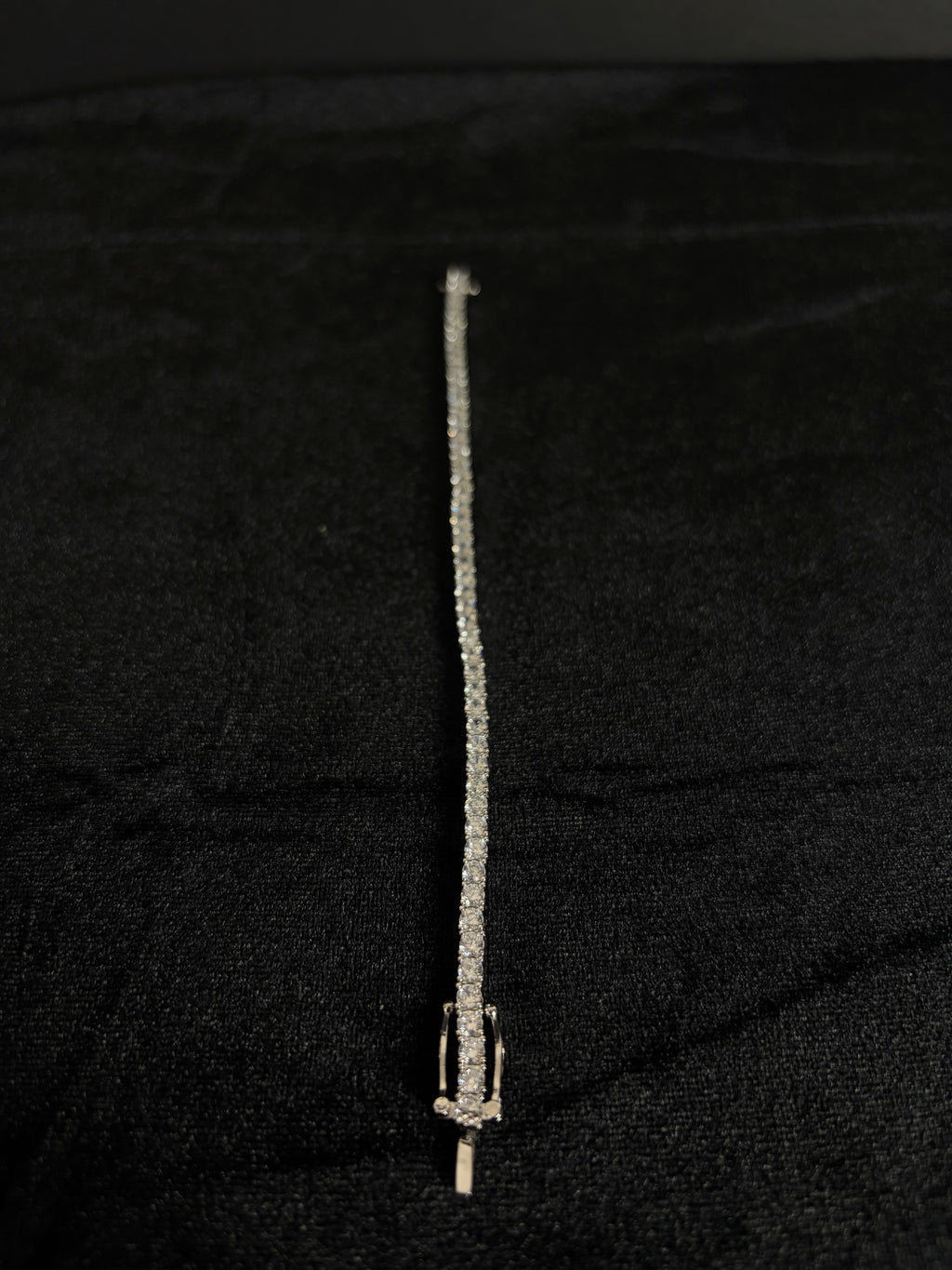 Tennis Bracelet — 3 mm · Double Safety Clasp in stainless steel with cubic zirconia; 7 inches