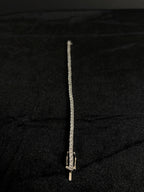 Tennis Bracelet — 3 mm · Double Safety Clasp in stainless steel with cubic zirconia; 7 inches