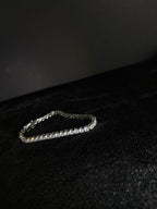 Tennis Bracelet — 5 mm · 8 Inch in stainless steel with cubic zirconia; 8 inches
