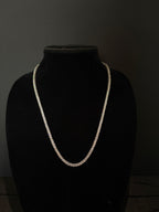 Tennis Chain — 3 mm in stainless steel with cubic zirconia; 22 inches